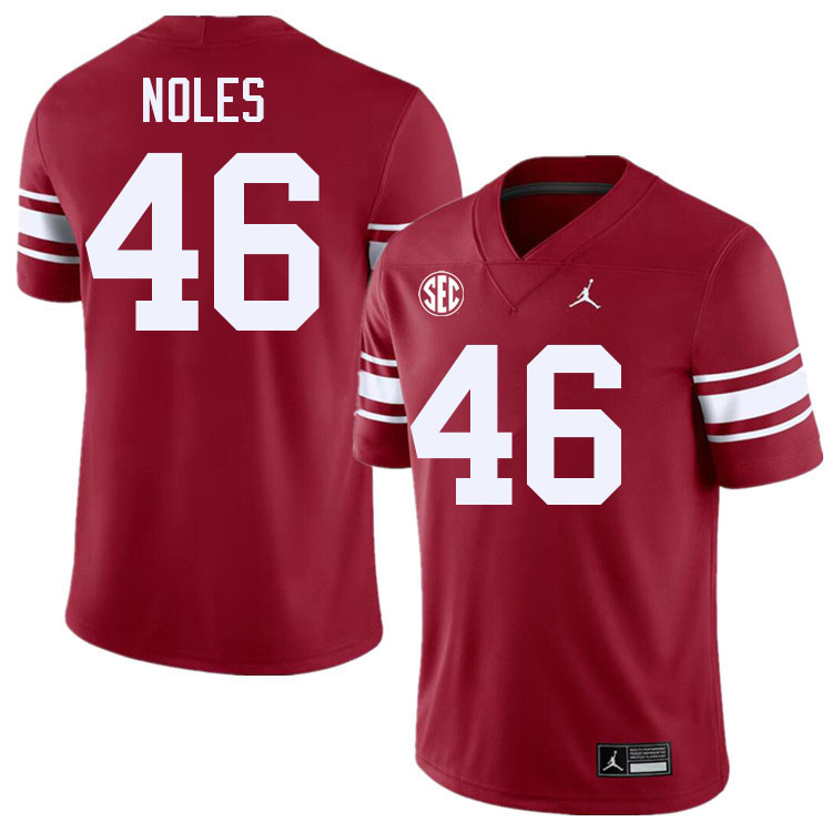 Men #46 Dax Noles Oklahoma Sooners 2024 SEC Conference College Football Jerseys-Throwback